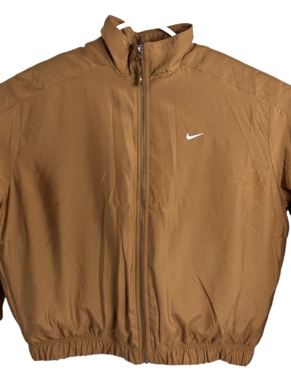 Nike Size Medium (M) Brown Windbreaker Jacket with Elastic Cuffs